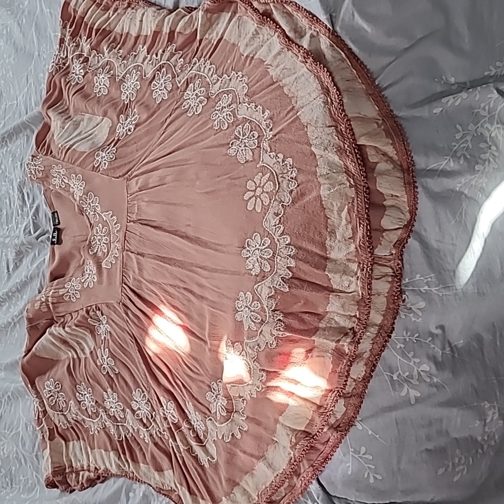 Light Brown Maternity Top